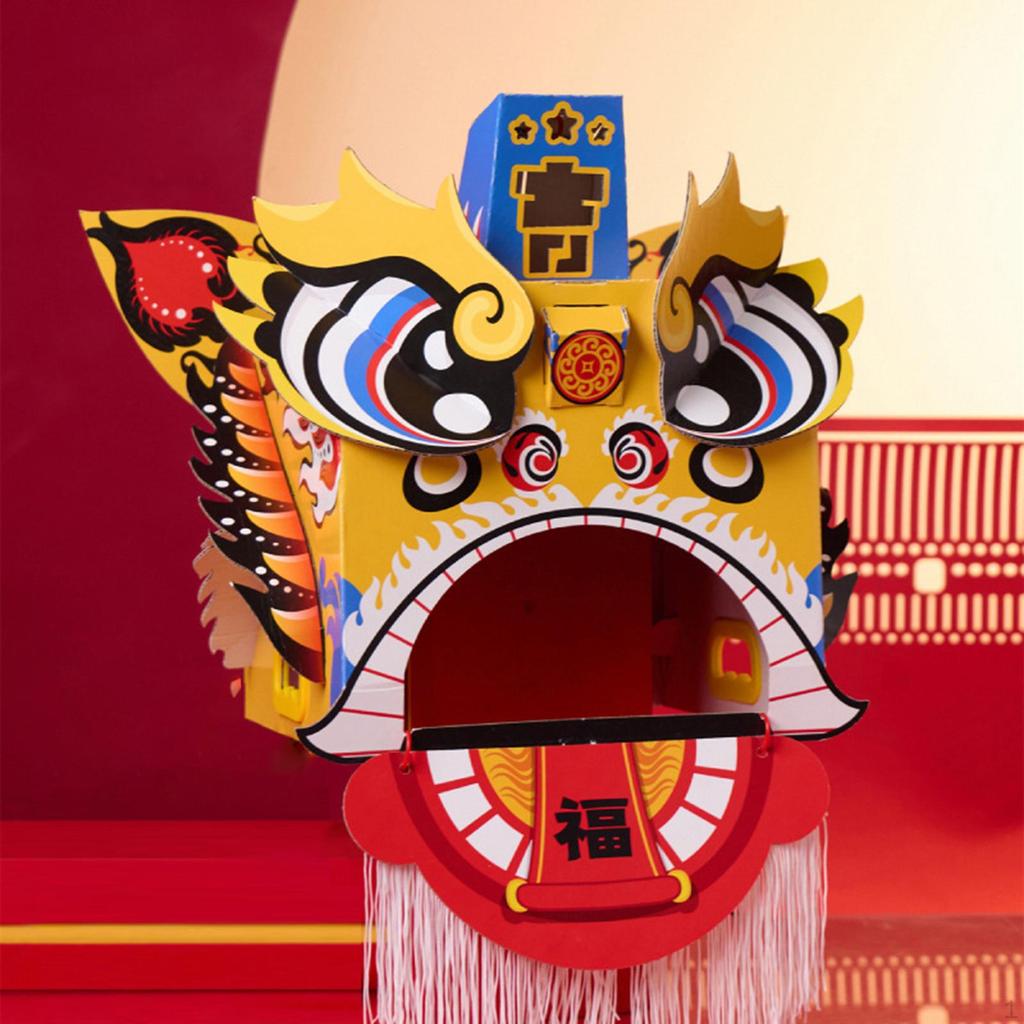 Набор для поделок «Китайский танец льва», Годовое украшение, Головной убор ручной работы для