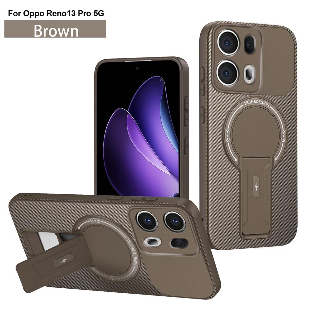 Противоударный чехол-броня с подставкой и магнитным держателем для OPPO Reno 13 13F Reno13 Pro Reno13F 5G с поддержкой беспроводной зарядки Magsafe