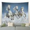 Тканое полотно с принтом Pentium Horse, настенный гобелен, полиэфирная ткань, декор для гостиной, рисунок диких животных, большой плед для дивана