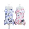 Winter Warm Dog Clothes Autumn and Winter Flower Pet Clothing Teddy Pet Clothes Four Legs Cotton Clothes Dog Outdoor Warm Apparel