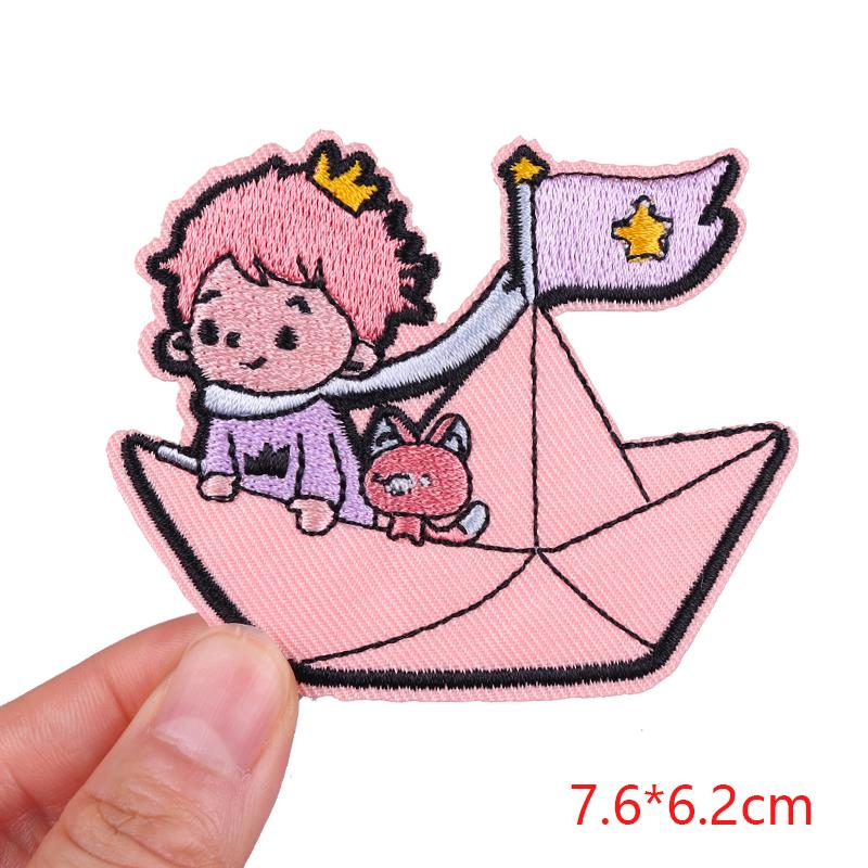 Cartoon Animal Emnroidery Sew Patch Cat Frog Embroidered Patch Iron On Patches For Clothing Hats Backpack Jeans Sew Bagdes DIY