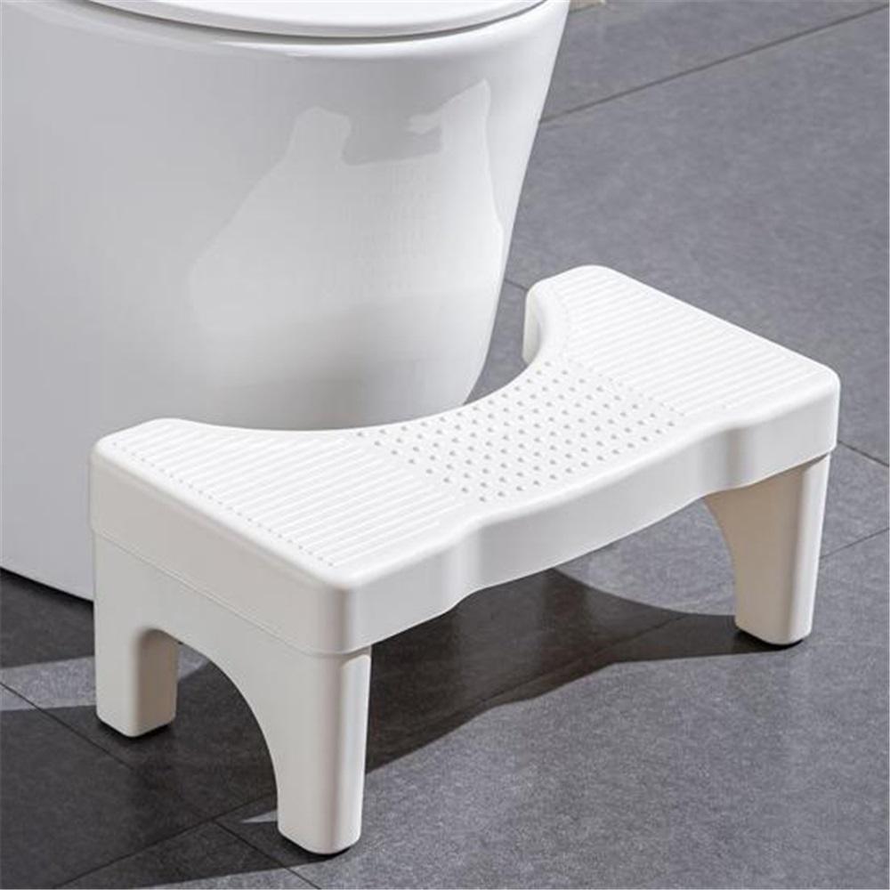 Табурет для унитаза Табурет для сидения на корточках Портативный пластиковый горшок для взрослых Пожилые люди Детская ванная комната Нескользящая Детская мытье рук Ноги