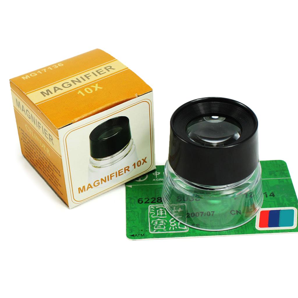 10-кратная ювелирная лупа-лупа для ювелирных изделий, монокль с петлей для глаз - карманное увеличительное стекло для ремонта часов, монет, драгоценных камней, марок