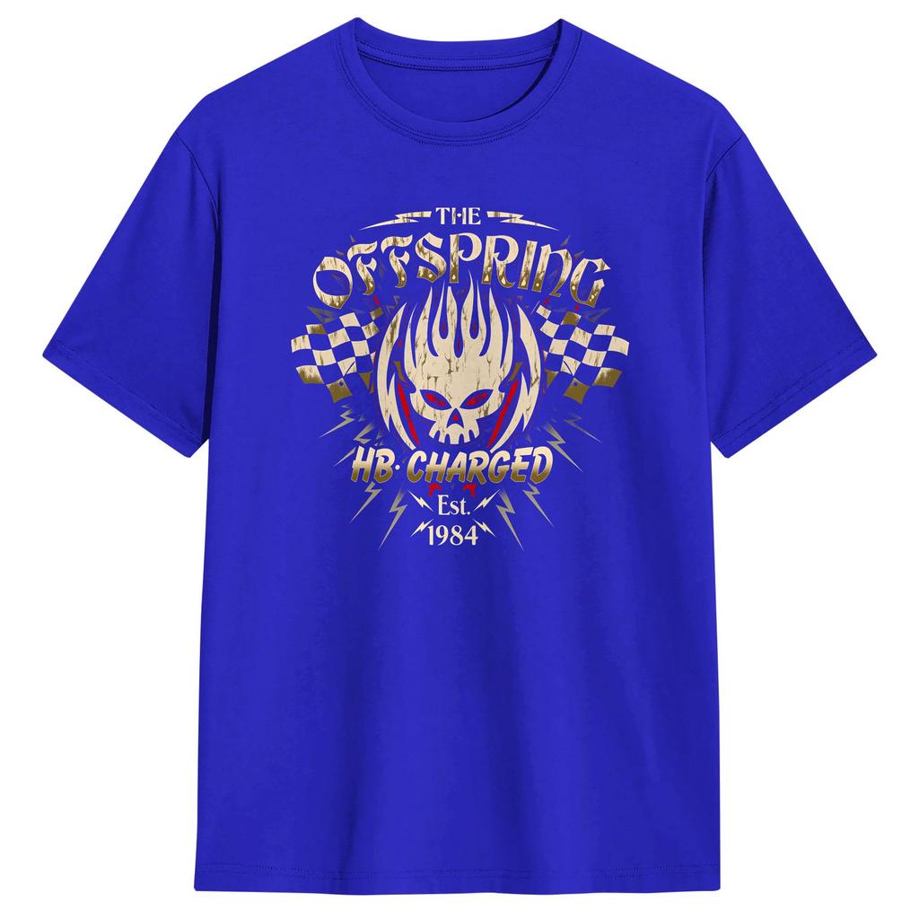 The Offspring Band Mens T Shirt Funny Tees Short Sleeve Round Neck TShirt Pure Cotton Printing Tops