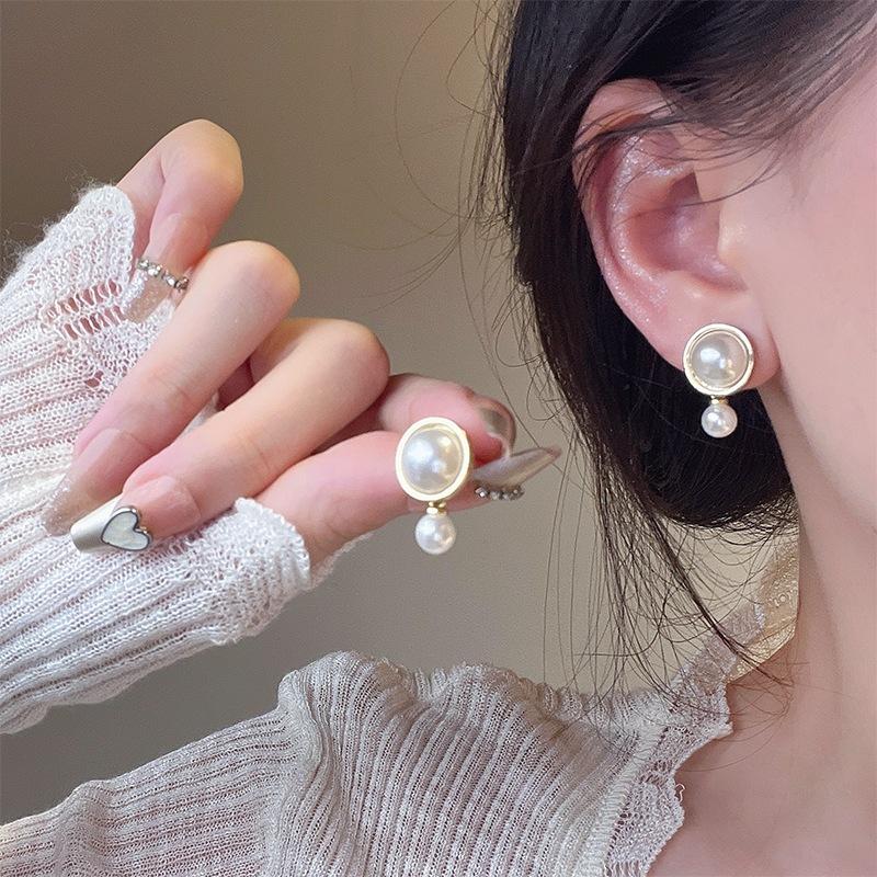 Pinkdudu Casual Round Zinc Alloy Stud Earrings Women Fashion Korean Style Simple Drop Earring Gift PD2216