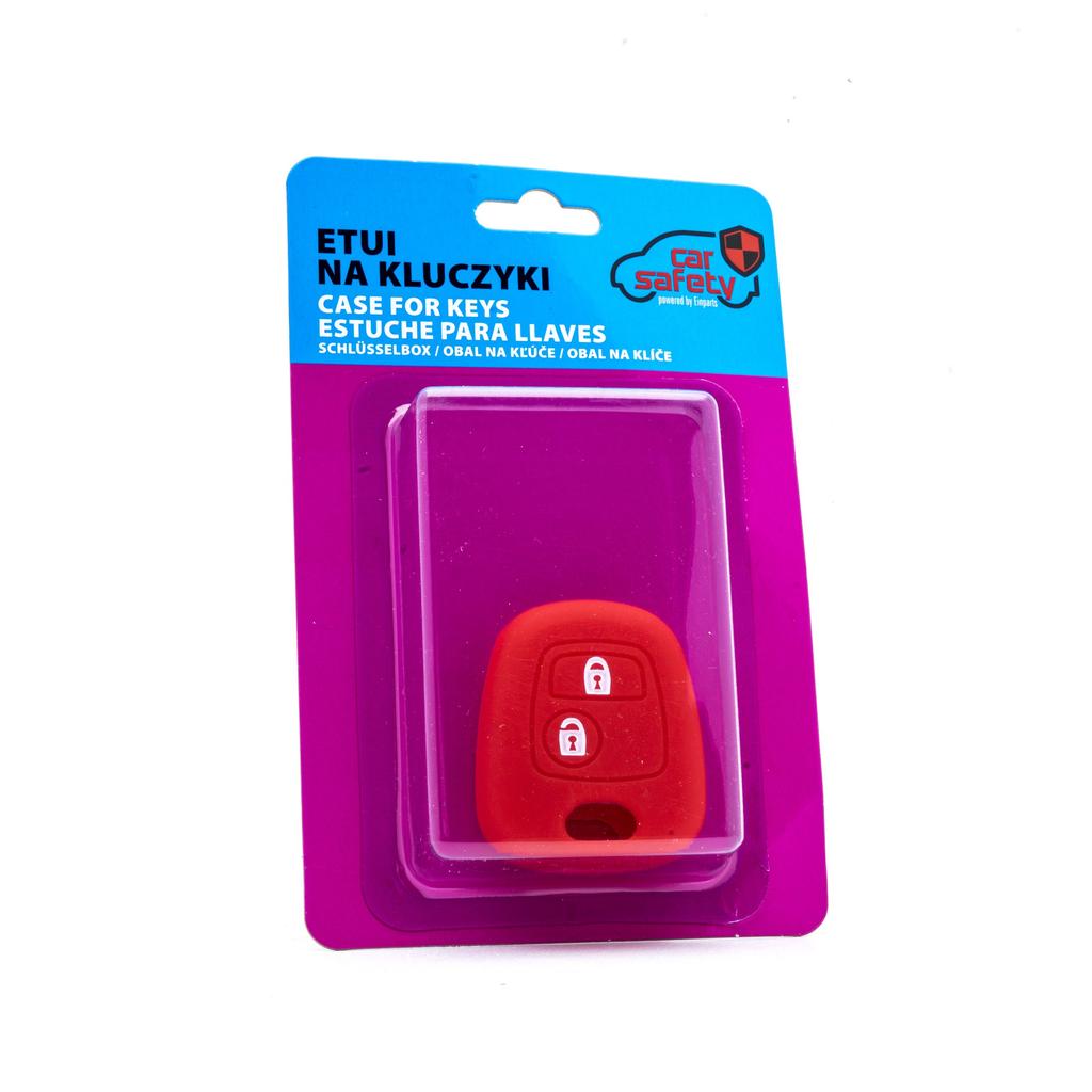 Etui Silikonowe Pokrowiec Na Kluczyk Czerwone Do Citroen Peugeot Toyota