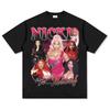 2026Весна /лето Новая хлопковая футболка Y2K с принтом NICKI MINAJ Летняя мужская женская мода Ретро Удобная рубашка с коротким рукавом ...