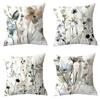 Декор для дома Акварельные наволочки с цветочным узором Наволочка с узором Подходит для дивана, спальни, автомобиля Наволочка