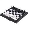 Magnetic Mini Chess Set: Foldable Portable Puzzle Game for Early Education.