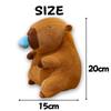 Leap Raupe Capybara Stuffed Animal with Stretchable Snot, 20cm