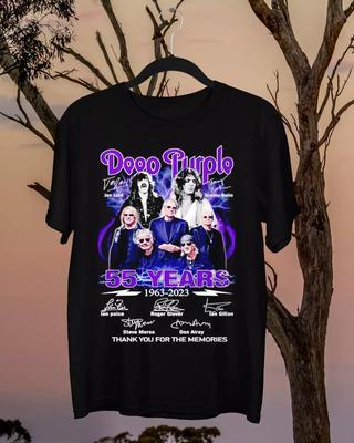 Deep Purple 55 лет 1963 2023 Спасибо за воспоминания Футболка Унисекс Футболка
