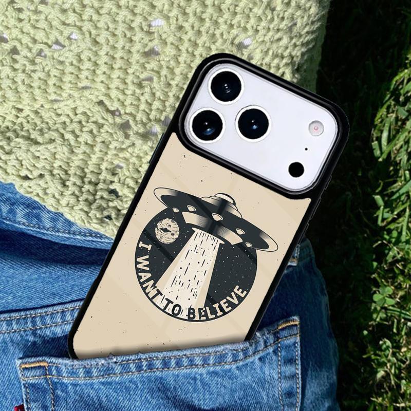 Секретные материалы Я хочу верить Чехол для телефона Для iPhone 17 AIR 16 Pro Max 15 14 Pro 11 12 13 Ударопрочный силиконовый чехол