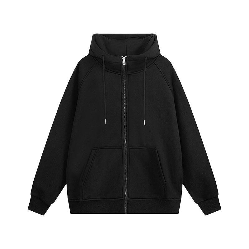 Осенний новый кардиган с капюшоном, толстовка с капюшоном, мужская, гонконгская, свободная, повседневная, однотонная, с открытыми плечами, спортивная, топ прилив