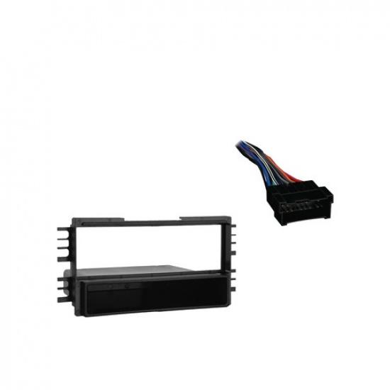 Fits Hyundai Tiburon 03-08 Single DIN Stereo Harness Radio tall Dash Kit