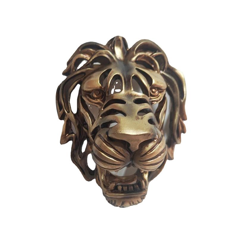 Голова льва украшения настенное искусство статуя животного смола коридор спальня комната