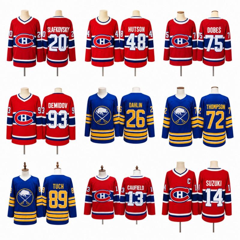 Montreal Canadiens Hockey Jersey Full Embroidery NHL Team Sport Uniform Long Sleeve Winter Fan Apparel
