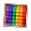 Rainbow Building Cubes Blocks Set for Kids Transparent Smooth Acrylic GEM Stone