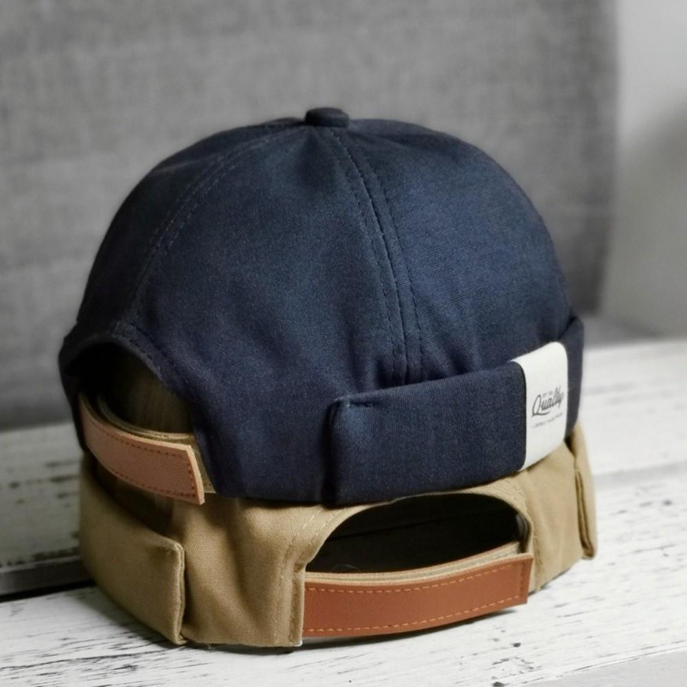 Brimless Melon Skin Hat Hip Hop Beanie Hat Unisex Landlord Cap Spring and Summer
