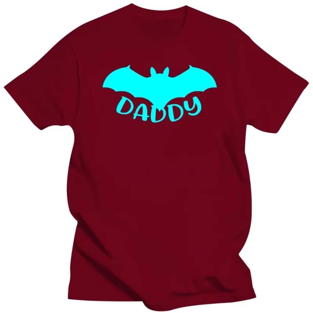 Мужская футболка с принтом Bat Daddy Футболка с изображением фильмов ужасов на Хэллоуин Футболка с изображением гадости или сладости Модная футболка Harajuku Светящаяся уличная одежда большого размера