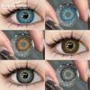 1 Pair New Colored Fashion Lenses Brown Eye Color Lenses Colored Pupils for Eyes Blue Lenses Yearly Gray Color Eye Lens