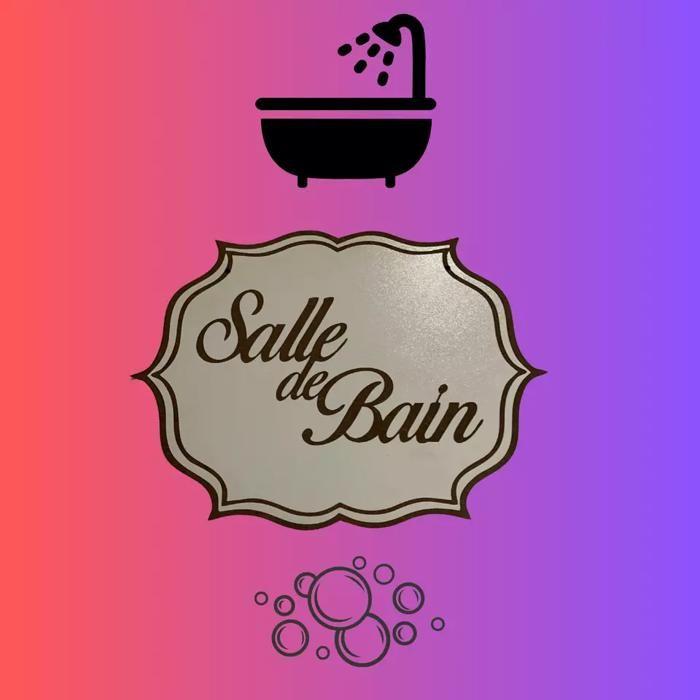 Plaque De Porte - Artisanal - Bois - Gravure Au Laser - Fixation Facile - Élégante Et Décorative