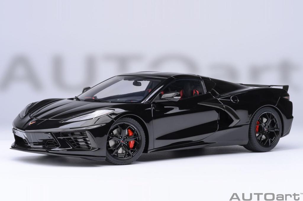 AUTOart Chevrolet Corvette Stingray Z51 Black Finished Product 1/18 (C8)