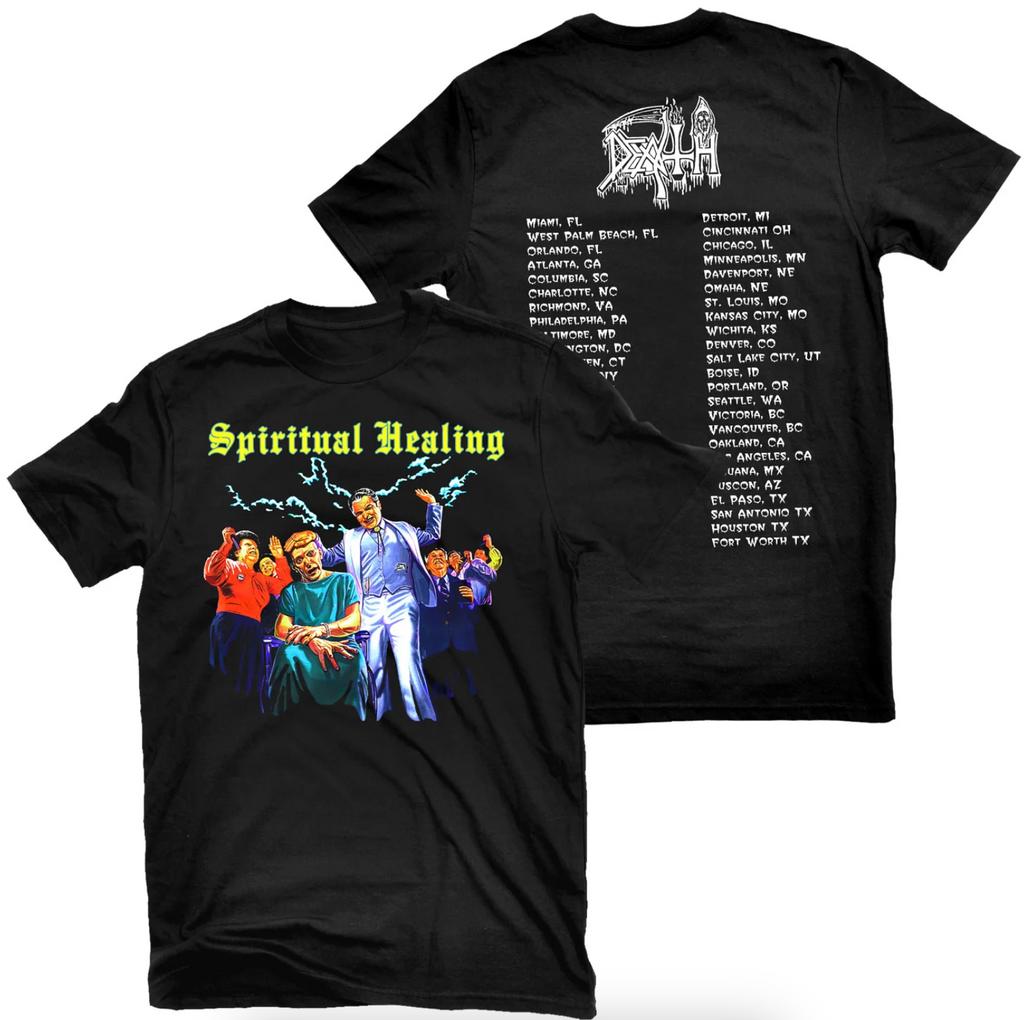 Summer DEATH Band Graphic Cotton T-shirt Unisex Summer Short Sleeve Fashion Brand Tee Luxury Casual Vintage Retro Top