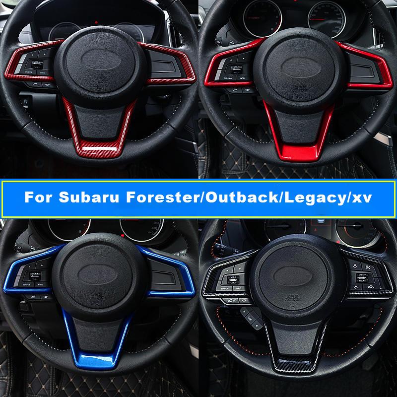 Чехол на руль из углеродного волокна для Subaru Outback XV Impreza Leagacy 2018-24 для Forester 2019 2020 2021 2022 2025 2024