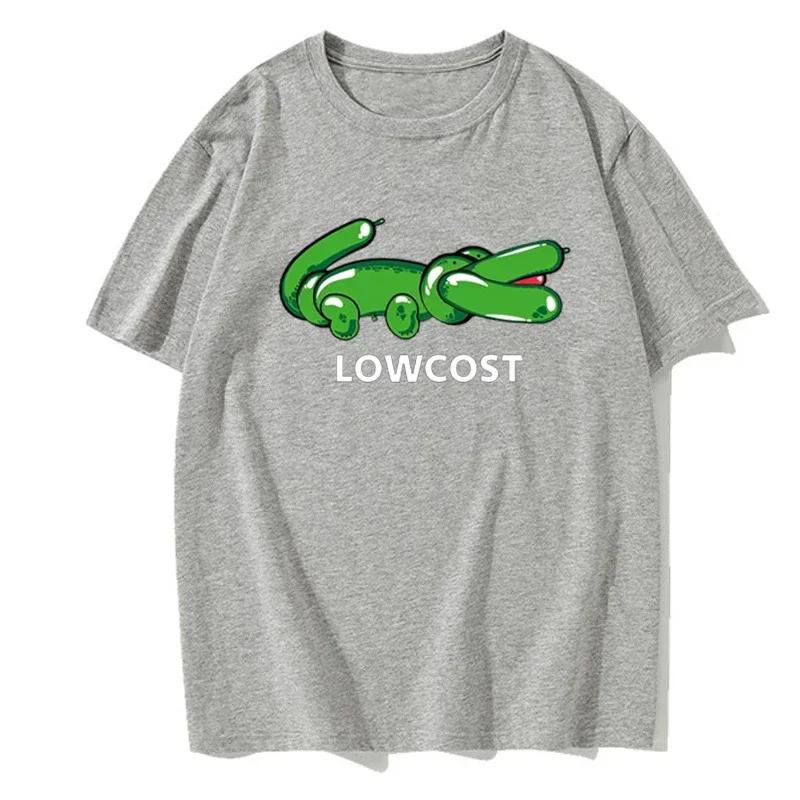 Мужская футболка с принтом 100% хлопок Мужская футболка с забавным узором Женская летняя футболка