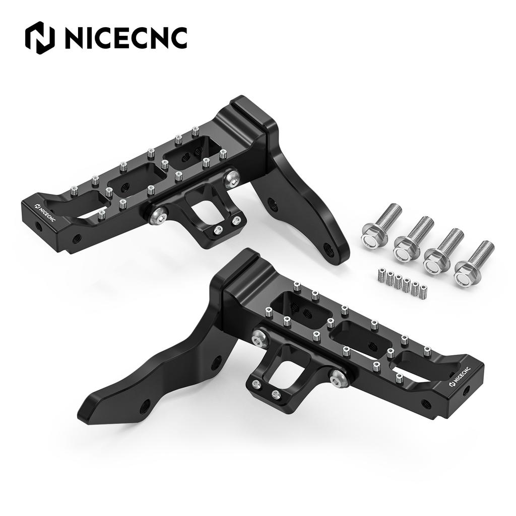 NICECNC Extended Wider Foot Pegs & kickstarter Starter Lever For Yamaha Banshee 350 1987-2006 Replaces 2GU-15620-01-00 Aluminum