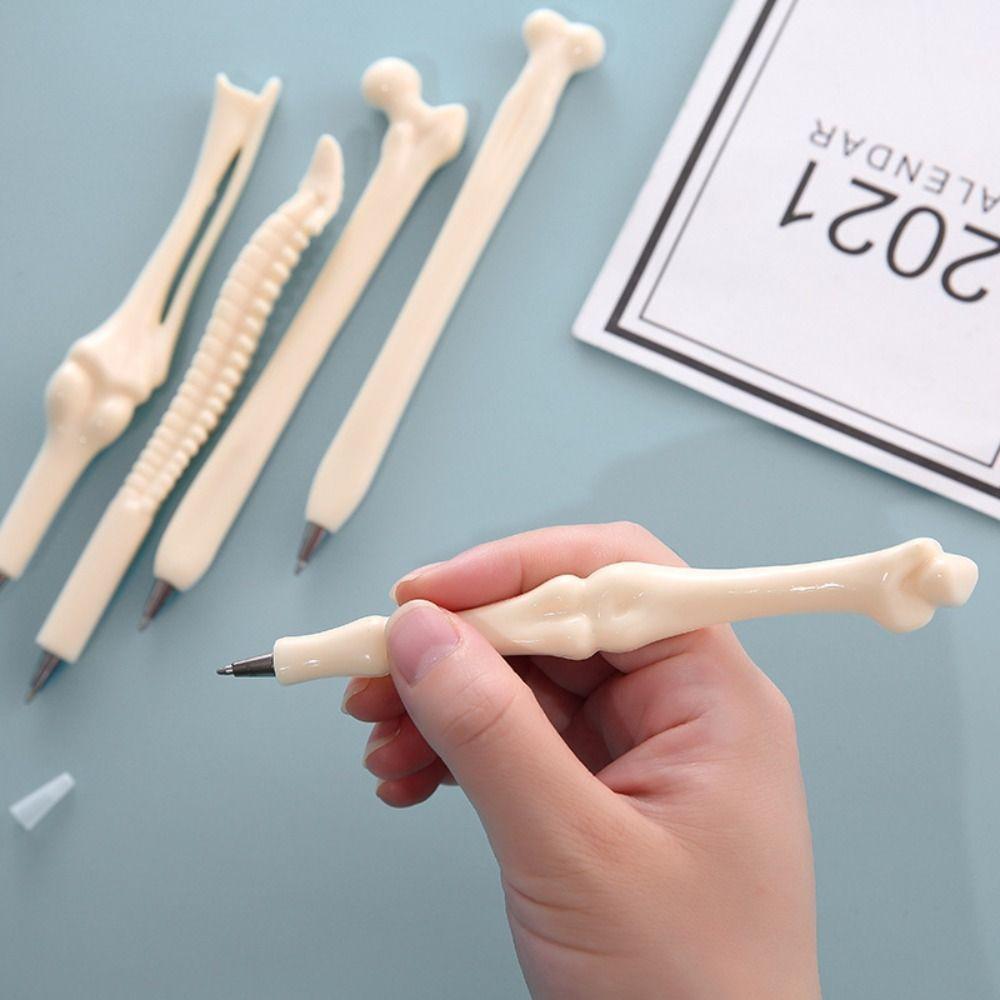 5Pcs Type 1.0 Bone Shaped School Pens Length 14.7cm Bone Shape Ballpoint  Writing