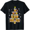 Смешная Пивная Рождественская Елка Xmas Brew Папа Огни Футболки Мужские Хлопок Юмор Уличная Одежда Футболка Короткий Рукав Унисекс Свободная Одежда