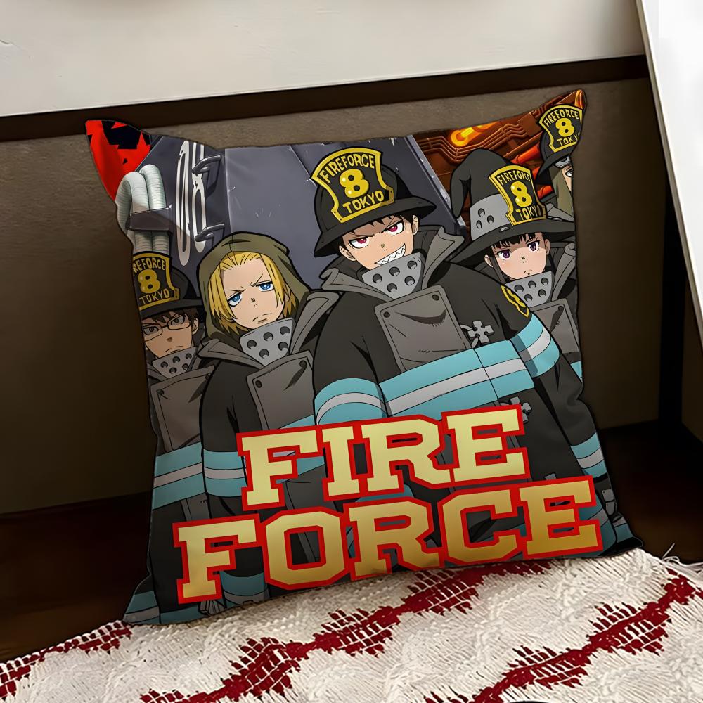 FFire Force аниме Наволочка Двусторонняя Мягкая Прочная Подушка Чехол для Дома Автомобиля Многоцелевое Использование для Повседневного Комфорта