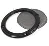 Durable Silver Iron Audio Speaker Dustproof Mesh Cover with Decorative Plastic Ring