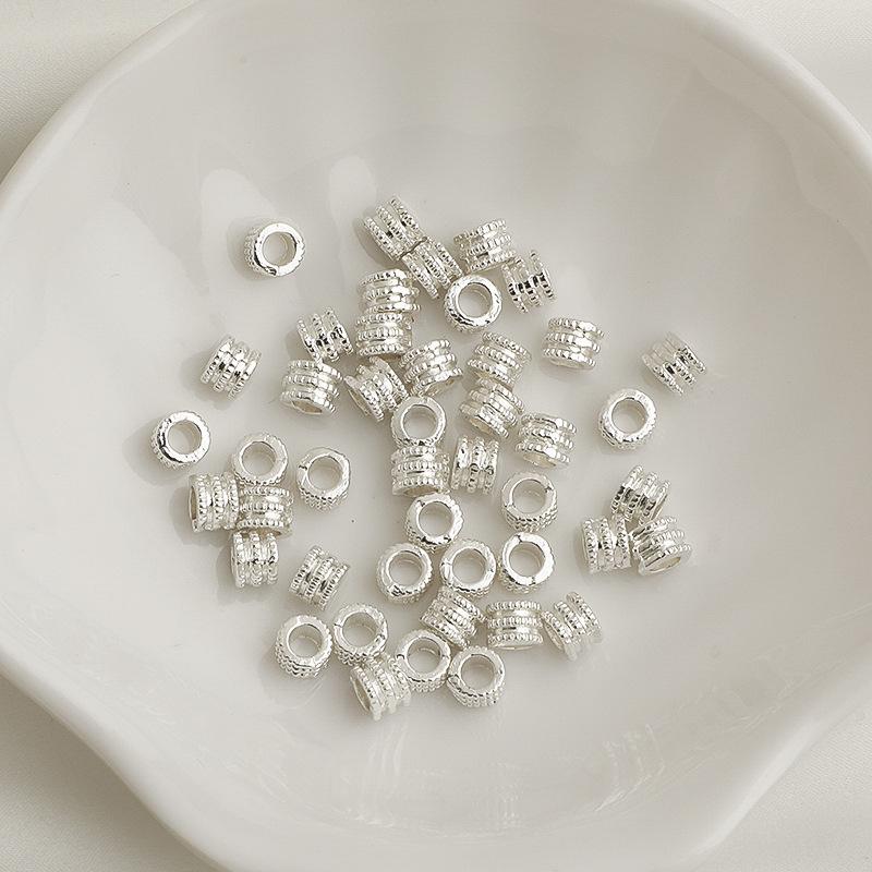 Позолоченное 14K, сохраняющее цвет, неровная спираль, квадратные бусины-разделители, бусы, материал для DIY