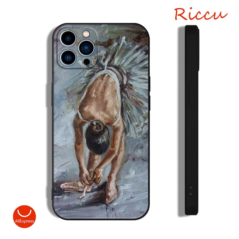 ДЛЯ IPhone 14 Love Art Балет Гимнастика Картина Маслом Мягкий Чехол для Iphone 14 11 12Pro 8 7 Plus X 13Pro MAX SE2020 XR XS Чехлы