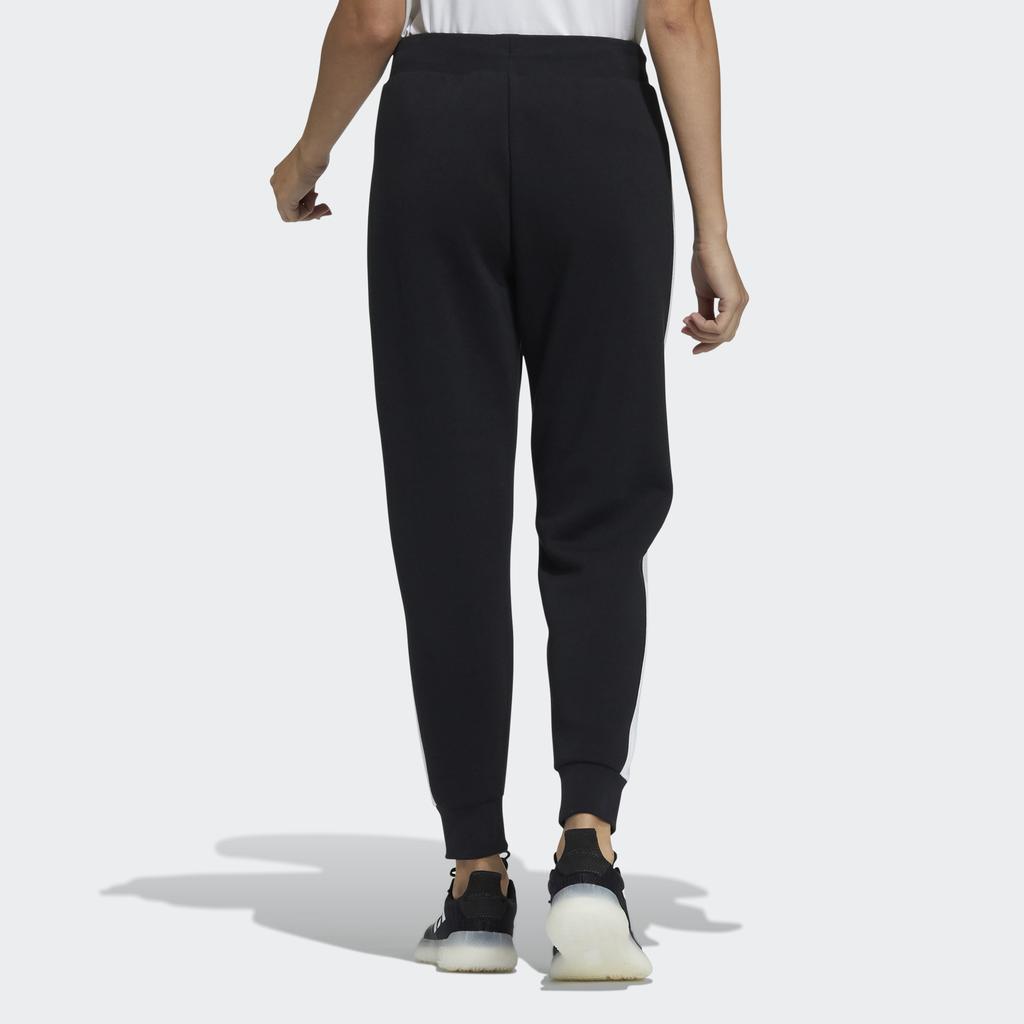 Adidas Fi W Pt Флисовые джоггеры с контрастной полосой по бокам Женские брюки черные H09693