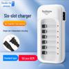 6-Slot Charger for AA/AAA 1.2V NiMH Rechargeable Batteries