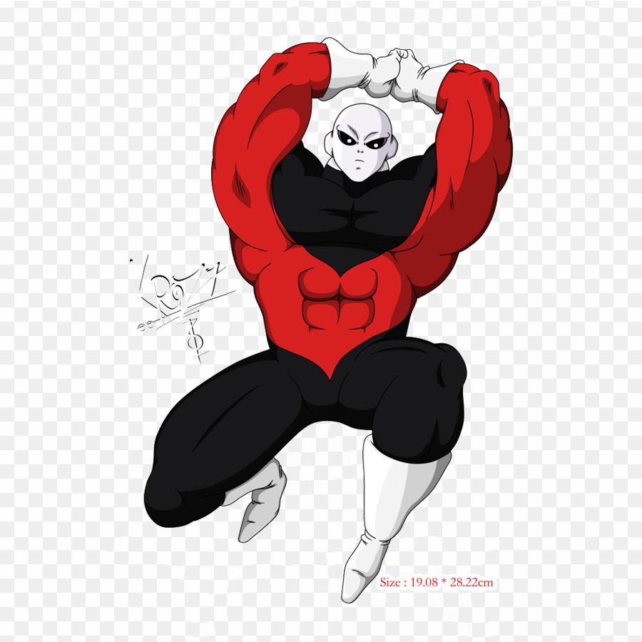 Patches For Clothes Bag Iron On Thermal Stickers Jiren Power Level Goku Beerus Pattern Washable Heat Transfer