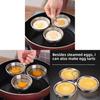 Stainless Steel Heartshaped Egg Cooker With 3in1 Steaming Insert For Home Breakfast Preparation