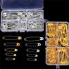 150Pcs/Box 27/32/38/45/55mm Safety Pins DIY Sew Brooch Durable Sewing Tools  for Clothes Sewing