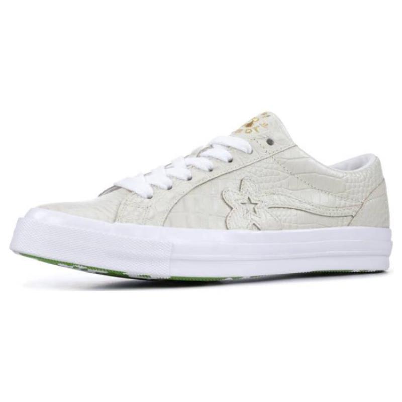 Converse One Star Ox Golf Le Fleur Искусственные Нескользящие Легкие Низкие Кеды Унисекс Серые