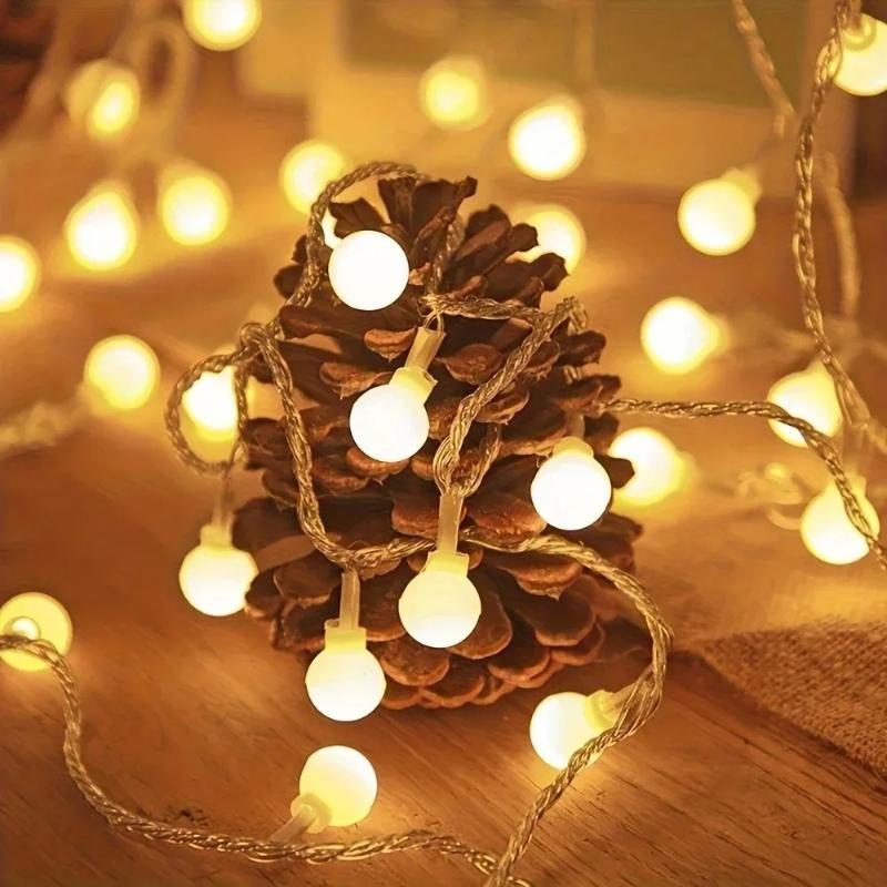 1Pack 10/20/40/80 Led Globe String Lights Battery/Usb Operated Fairy Light Waterproof for Garden Christmas Wedding Party Decor