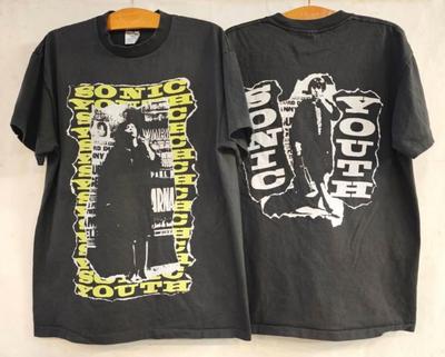 SONIC YOUTH Винтажная 1992 года TANNIS ROOT 90-х Годы Тур Группы Размер L Футболка РЕПРИНТ