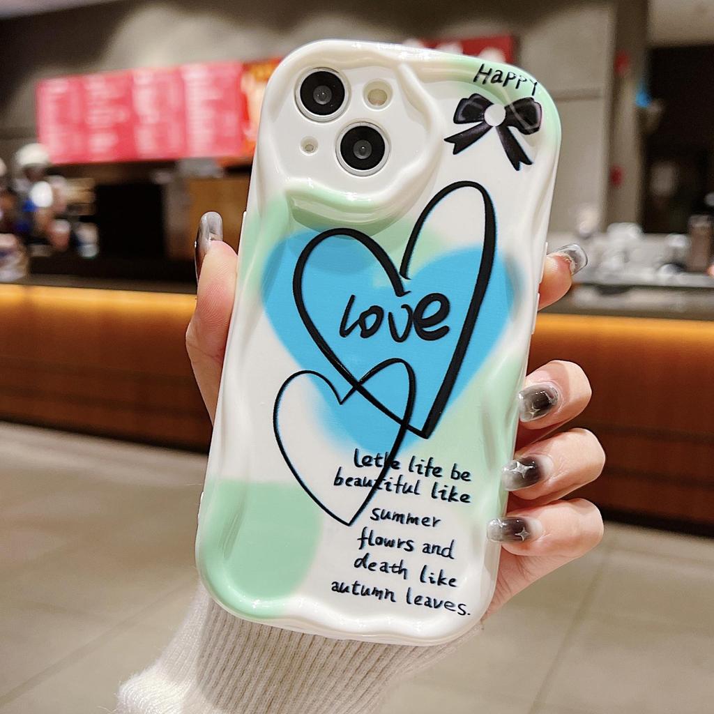 Cute Silicone Case for Oppo A78 A58 A38 Infinix Smart 7 8 Xiaomi Redmi Note 12 11 Pro Vivo V23E V27 V25 Funda Love Heart Stars Cover Soft TPU Bumper