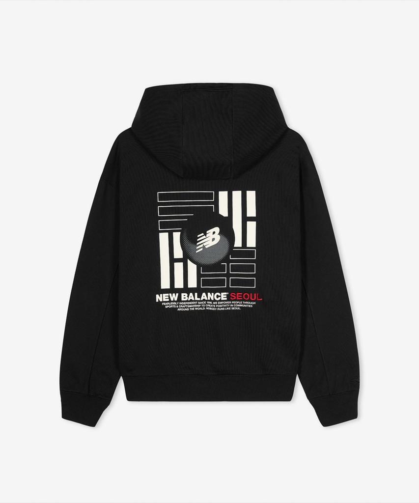 New Balance Korea Geon-Gon-Gam-Ri Exclusive Hoodie (UNI NB Geongongamri Exclusive Hoodie, Semi Over Fit).