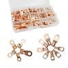 130Pcs/Box Copper Cable Lugs Heavy Duty Wire Lugs Terminal Connectors