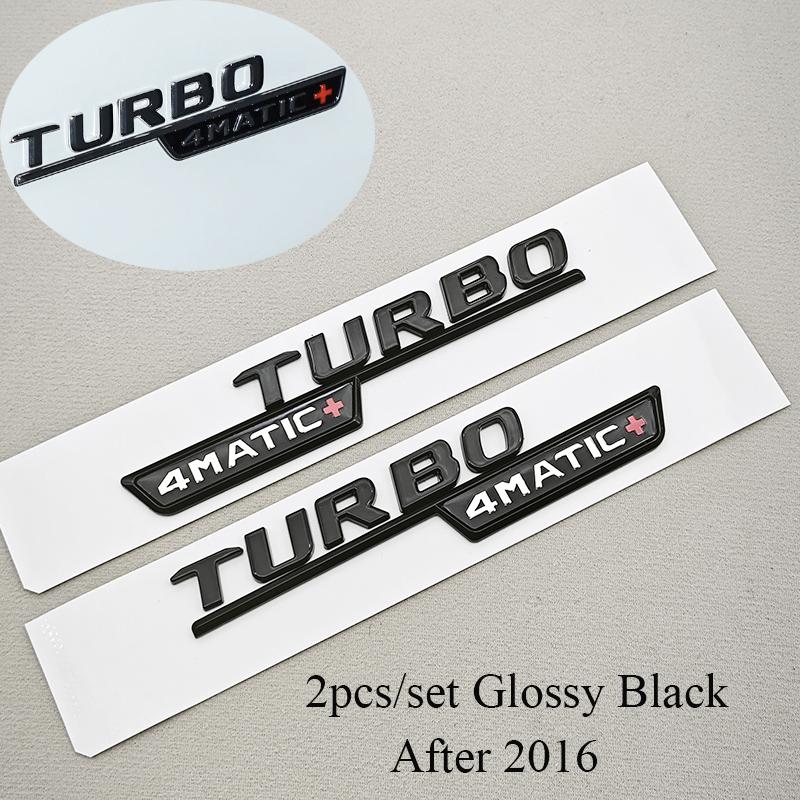 2 шт. Эмблема TURBO 4MATIC+ для Mercedes Benz AMG W213 W205 W177 W167 A45S E63S GLE53 Шильдик на крыло Наклейка Логотип Автомобильные Аксессуары