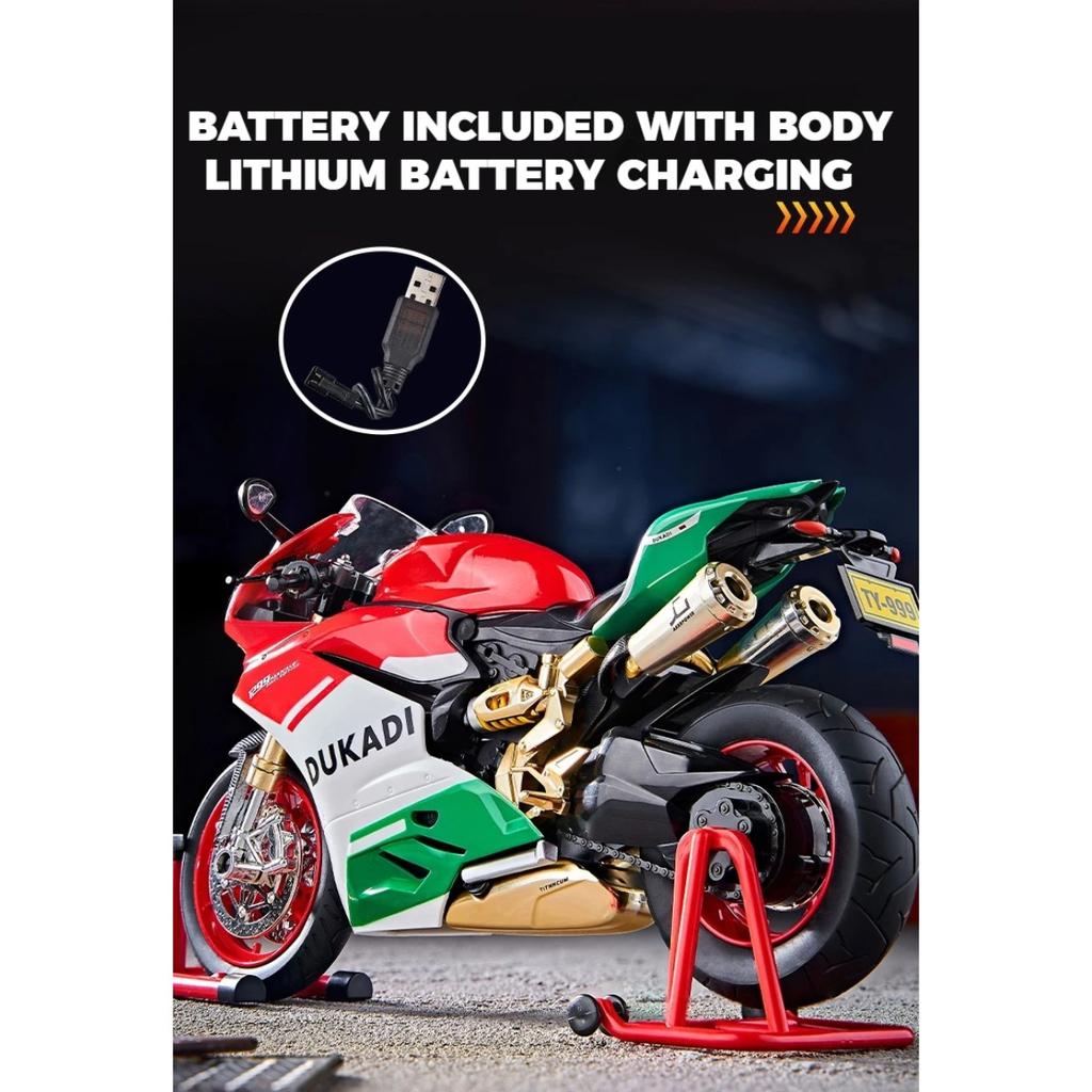 Spary 1/9 Ducati 1199 Panigale R Высокопроизводительный Гоночный Автомобиль Сплав Мотоцикл Литая Модель Коллекция Хобби Украшение Детская Игрушка