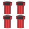4PCS 20mm Bench Dogs with Non Slip Pad Aluminum Alloy Table Stop Woodworking Bench Hole Limit Block Red